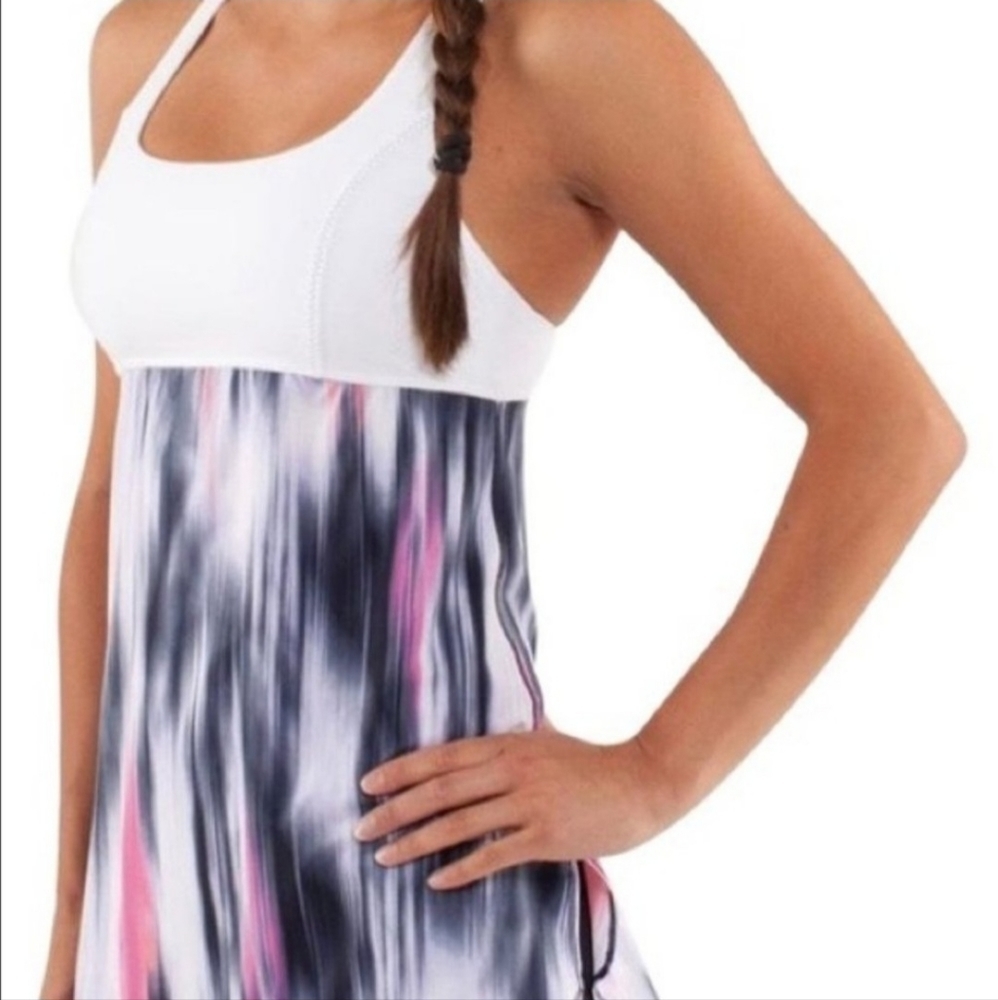lululemon athletica White and Multicolor Blouse